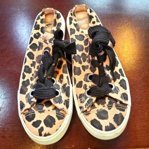 Rocket Dog Athena Safari Pink Leopard Plush Foam‎ Zone Sz. 8 Slipon Sneaker